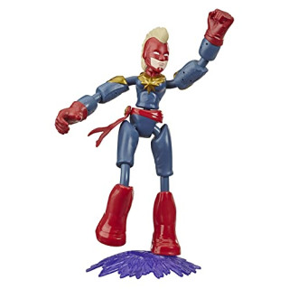 Hasbro Marvel Avengers Bend And Flex Action-Figur, 15 cm große biegbare Captain Hasbro Marvel Figur, enthält ein Effekt-Accessoire, für Kids ab 6 Jahren