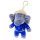 Benjamin Blümchen Kuscheltier Feuerwehrmann mit Sound und Anhänger 10834, weiche Plüschfigur mit original Stimme und praktischen Clip, ca. 15 cm groß von Jazwares
