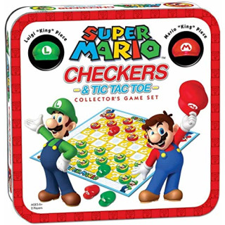 USAopoly Super Mario Combo Checkers/Tic Tac Toe (Tin)
