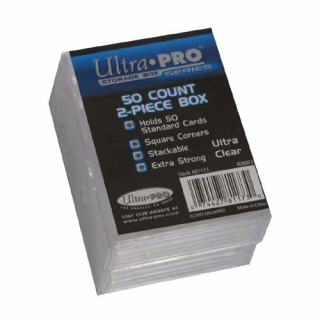 Ultra Pro 2-Piece Storage Box - for 25 Cards - Clear (2 Boxes)