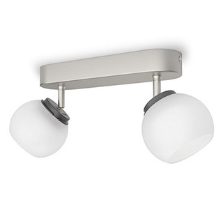 Philips Lighting Spot, Metall, 4 W, Edelstahl gebürstet/Weiß