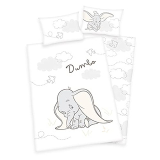 Disney Baby Bettwäsche Dumbo 100 x 135 cm 100% Baumwolle