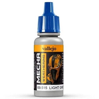 Vallejo AV Mecha Acryl-Farbe für Airbrush, 17 ml Light Grey Wash
