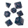Q-Workshop Sparkling Llama Dice Set (Glittering dark blue & pink)