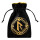 Q-Workshop Runic Black & golden Velour Dice Bag