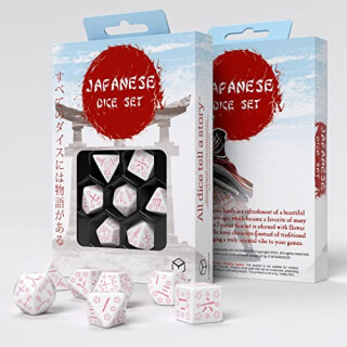 Q-Workshop Japanese Dice Set - Cherry Blossoms Petals