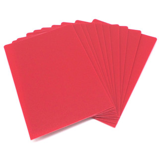 10 Docsmagic.de Trading Card Deck Divider Red - Kartentrenner Rot - 68 x 97 mm