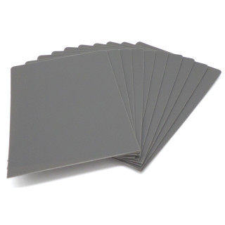 10 Docsmagic.de Trading Card Deck Divider Silver - Kartentrenner Silber - 68 x 97 mm