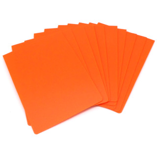 10 Docsmagic.de Trading Card Deck Divider Orange - Kartentrenner  - 68 x 97 mm