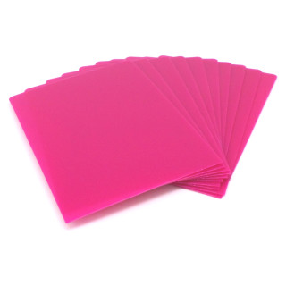 10 Docsmagic.de Trading Card Deck Divider Pink - Kartentrenner Rosa - 68 x 97 mm