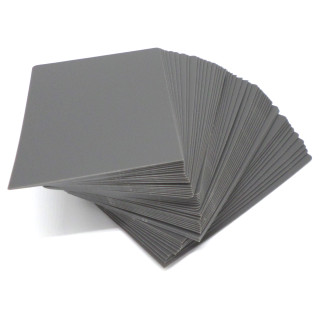 50 Docsmagic.de Trading Card Deck Divider Silver - Kartentrenner Silber - 68 x 97 mm