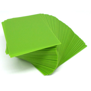 50 Docsmagic.de Trading Card Deck Divider Light Green - Kartentrenner Hellgrün - 68 x 97 mm