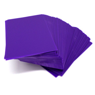 50 Docsmagic.de Trading Card Deck Divider Purple - Kartentrenner Lila - 68 x 97 mm