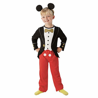 Rubie s Offizielle Mickey Mouse Tuxedo Jungen Fancy Kleid Kinder Kids Disney Kostüm Outfit + Ohren, Größe S