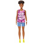 Barbie GHP98 Fashionistas Puppe im pinken Camouflage Tanktop