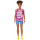 Barbie GHP98 Fashionistas Puppe im pinken Camouflage Tanktop
