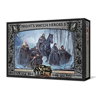 A Song of Ice and Fire Tabletop Miniatures Game Nights Watch Heroes III Box Set | Strategy Game for Teens and Adults | Ages 14+ | 2+ Players | Average Playtime 45-60 Minutes | Made by CMON