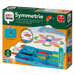 Jumbo Spiele Ich lerne Symmetrie - Lernspiele ab 5 Jahren - Formen und Symmetrie lernen Spiel für 1 Spieler - Vorschule Kindergarten