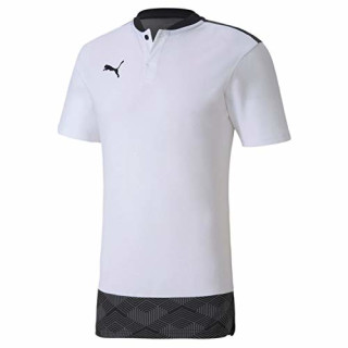 Puma Herren teamFINAL 21 Casuals Polo Poloshirt, White, XL