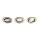 Philips myLiving LED Warmglow Einbauspot Shellbark, 3-flammig, rund, aluminium