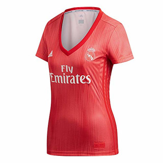 adidas Damen Madrid Third Fußballtrikot, Real Coral/Vivid Red, S