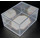 Docsmagic.de 2-Piece Card Box 100-Count Slide - Clear Acrylic Deck Storage - Kartenbox Durchsichtig