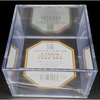 Docsmagic.de 2-Piece Card Box 200-Count Slide - Clear Acrylic Deck Storage - Kartenbox Durchsichtig