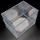 4x Docsmagic.de 2-Piece Card Box 150-Count Slide - Clear Acrylic Deck Storage - Kartenbox Durchsichtig