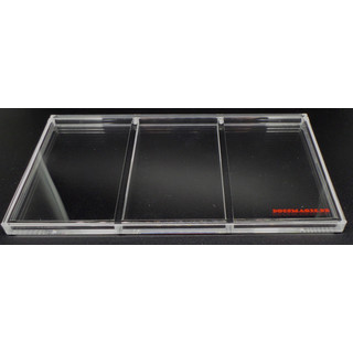 Docsmagic.de Acrylic Display for 3-Booster Packs Magnetic Lid - UV-Safe - PKM MTG YGO - Schaukasten