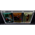 Docsmagic.de Acrylic Display for 3-Booster Packs Magnetic Lid - UV-Safe - PKM MTG YGO - Schaukasten