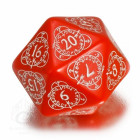 D20 Level Counter Red & white Die (1)