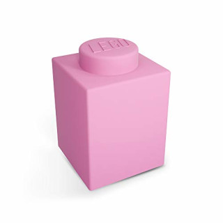 LEGO Classic - Legostein Nachtlicht aus Silikon - Farbe: rosa - mit automatischem Farbwechsel in 8 verschiedenen Farben - in Geschenkpackung (Batterie: 3x AAA enthalten)