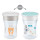 NUK Magic Cup Trinklernbecher, 360° Trinkrand, auslaufsicher abdichtende Silikonscheibe, 8+ Monate, BPA-frei, bär (grau), 230 ml