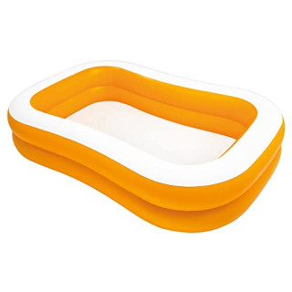 Intex Mandarin Swim Center Family Pool - Kinder Aufstellpool - Planschbecken - 229 x 147 x 46 cm - Für 3+ Jahre