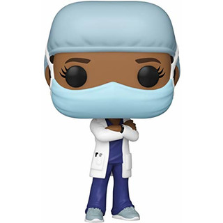 Funko 54156 POP Heroes: Front Line Worker-Female #2 Sammelbares Spielzeug, Mehrfarben