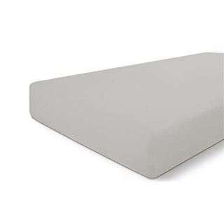 Walra Spannbettlaken 90x200, 100% Baumwolle Spannbetttuch, Perfekte Matratzenpassform, Weiches Gefühl, Knitter- & Bügelfrei - Taupe