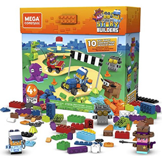 Mega Construx GRG42 - Mega Construx Storybuilders Ultimate Storybox, Bauset mit 325 Teilen für lustige, fröhliche und verrückte Kreationen, wiederverschließbare Verpackung, Spielzeug ab 4 Jahren