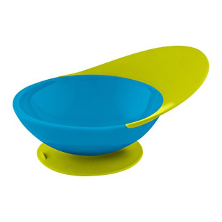 Boon B10134 - Kleinkinderschüssel Bowl mit Auffangschale, blau/grün