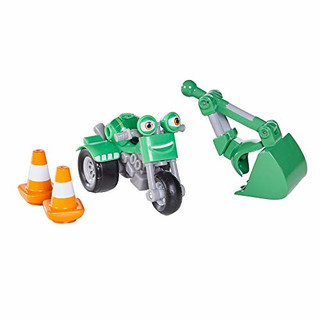 Ricky Zoom DJ & Bucket Arm, das Spielzeugmotorrad mit Schaufelarm und 2 Leitkegeln. Die riesige 3-Zoll Actionfigur liefert perfekte Abenteuer für Kinder und Fans der Serie!