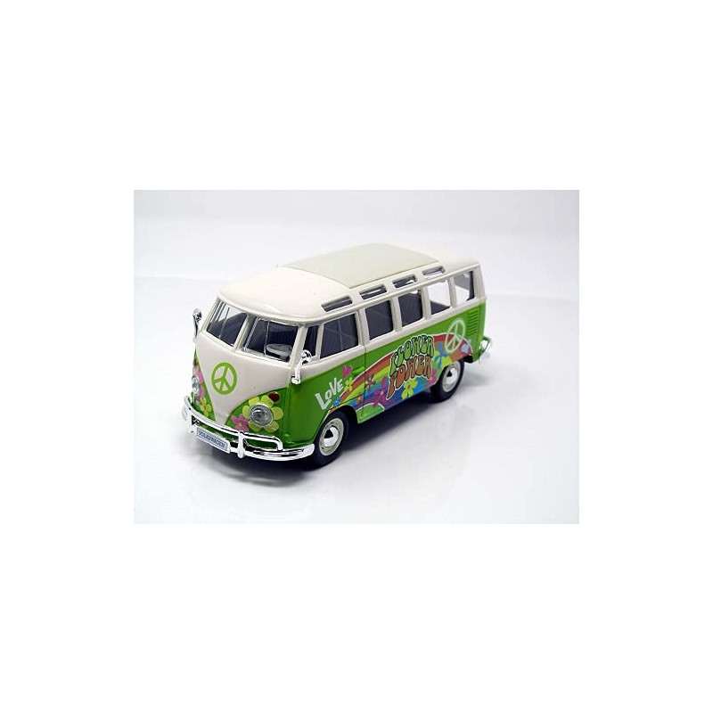 Camper Van VW Samba Bus lila Hippie Line Maisto 1:25 Modellauto [Spie,  28,55 €