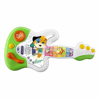 Chicco 44 CATS - Gitarre, Babys Musikspielzeug, Lernspielzeug Gitarre Babyspielzeug, Songs 6 Sounds aus der TV Serie 44 Cats