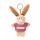 NICI 44610 Schlüsselanhänger Hase mit T-Shirt Charlotte 10cm, beige