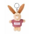 Nici 44624 Keyring Rabbit with T-Shirt Jana 10 cm Beige