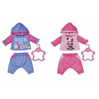 Zapf BABY born Jogginganzug 2 sort. 43cm