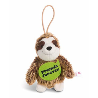 NICI 44856 Anhänger Faultier mit Spruch Friends Forever 8cm mit Loop, Braun