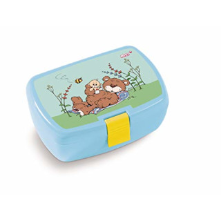 NICI 45444 Brotdose, Classic Bear, 18x12,5x6,5cm, Blau