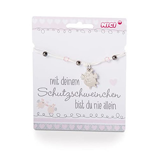 NICI Schutzschweinchen Armband im Display