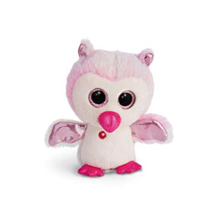 NICI Glubschis: Das Original – Glubschis Eule Princess Holly 15 cm – Kuscheltier Eule mit großen Augen – Flauschiges Plüschtier mit großen Glitzeraugen – Schmusetier für Kuscheltierliebhaber – 46318
