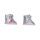 Zapf Creation 831762 BABY born Sneakers pink 43 cm - rosa silber glitzernde Puppenschuhe