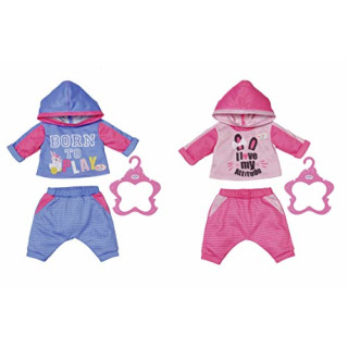 BABY born Jogginganzüge 2er Set 43cm - Für Kleinkinder ab 3 Jahren - Einfach für kleine Hände -Farblich sortiert (Einzelstück)